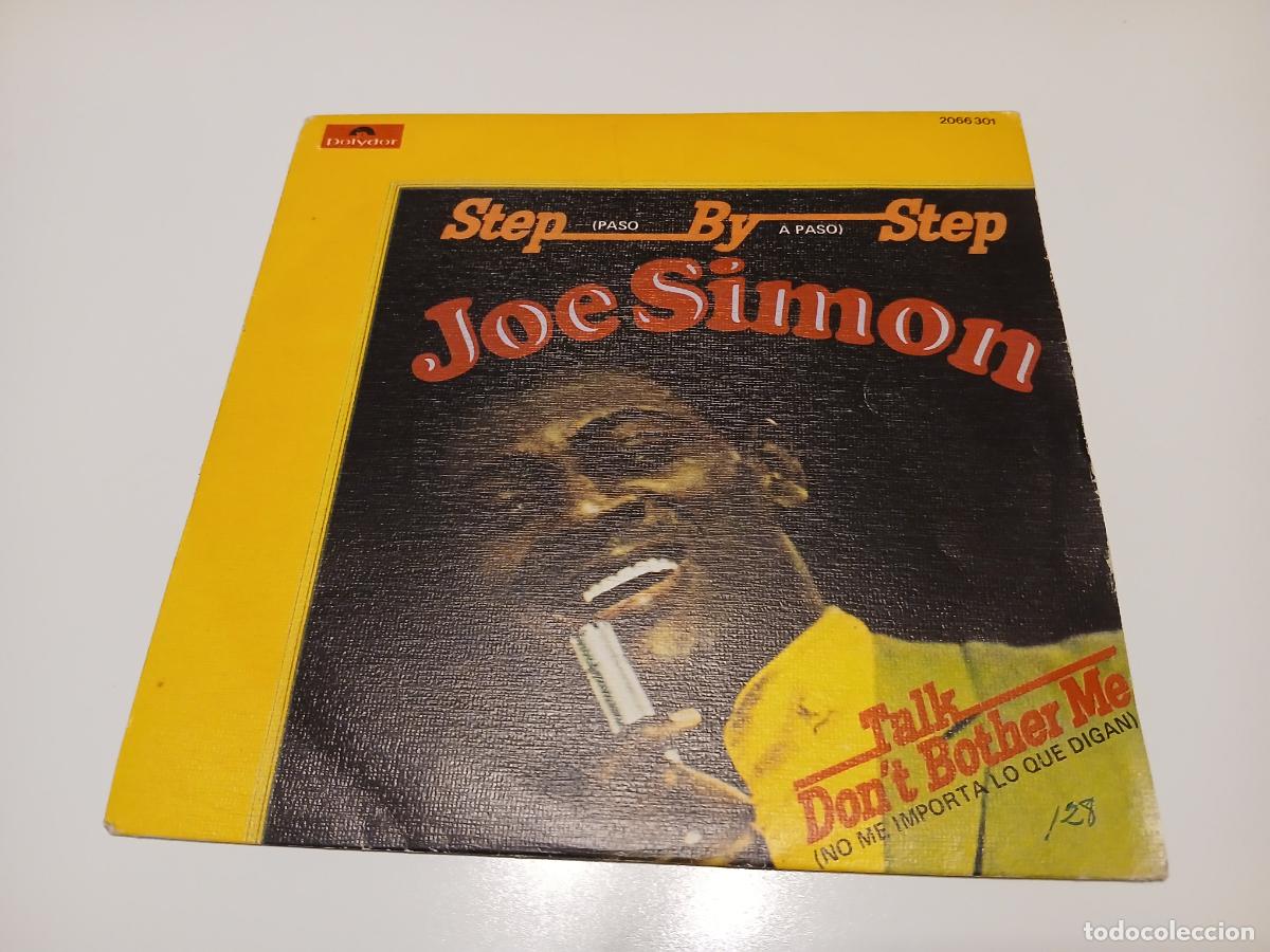 Discos de vinilo: Joe Simon &ndash; Step By Step = Paso A Paso- (1973) single - Foto 1