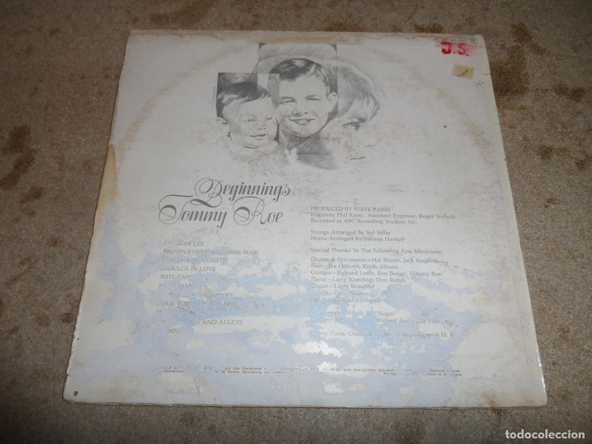 Discos de vinilo: TOMMY ROE - BEGINNINGS (GERMANY 1971) - Foto 2