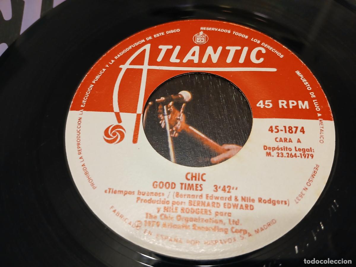 Discos de vinilo: Chic -Good Times- (1979) single - Foto 3