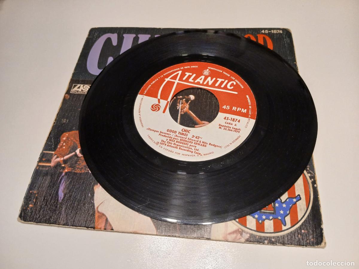 Discos de vinilo: Chic -Good Times- (1979) single - Foto 4