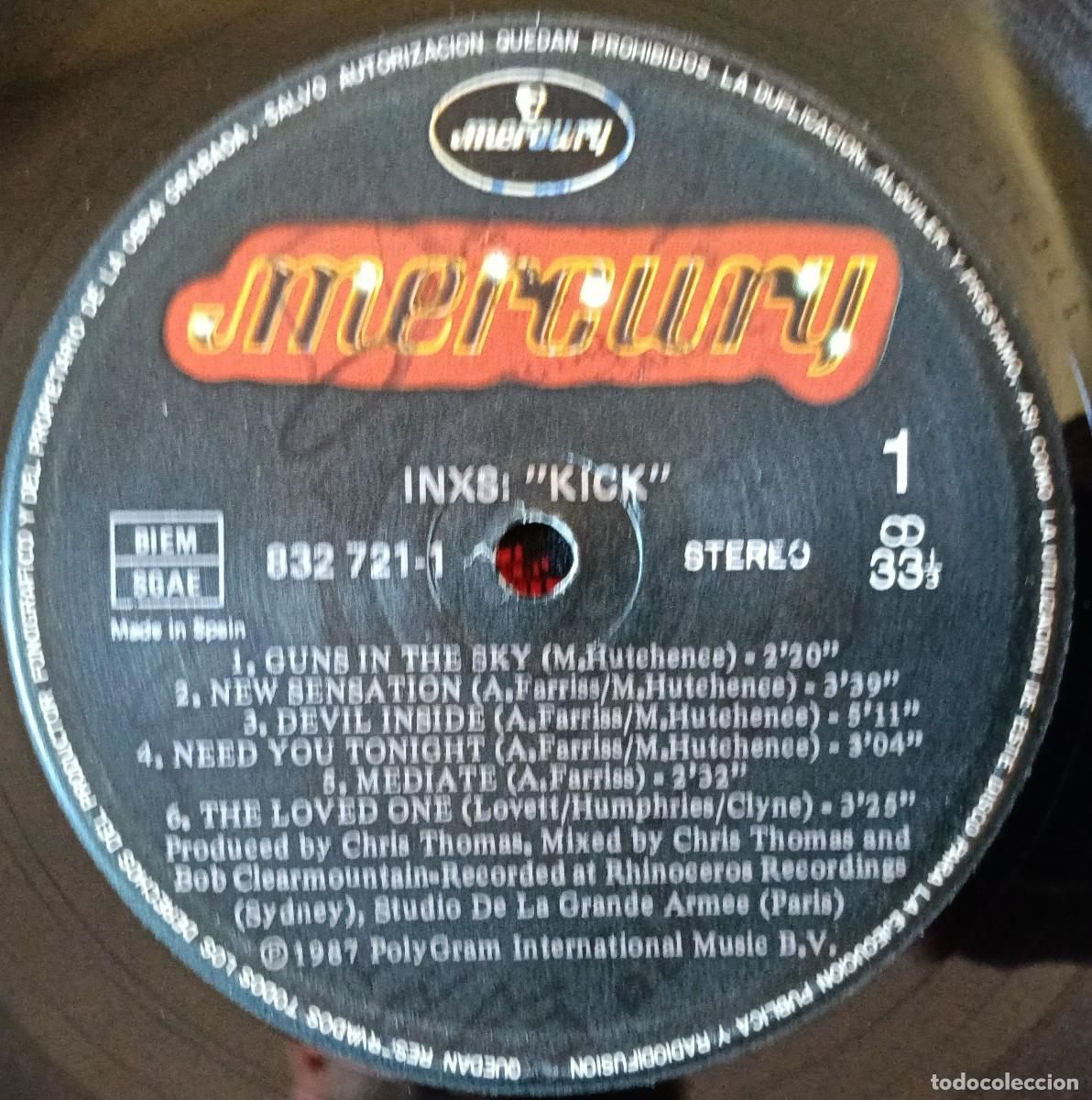 Discos de vinilo: INXS ** Kick ** VINILO LP 1987 - Foto 4