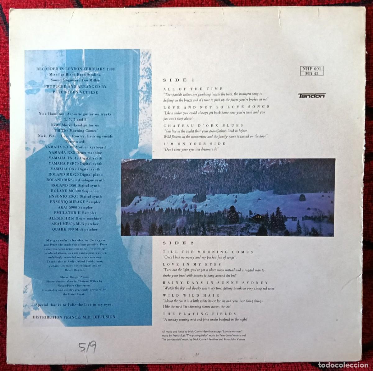 Discos de vinilo: NICK HAMILTON ** The Playing Fields ** VINILO LP UK 1988 - Foto 2