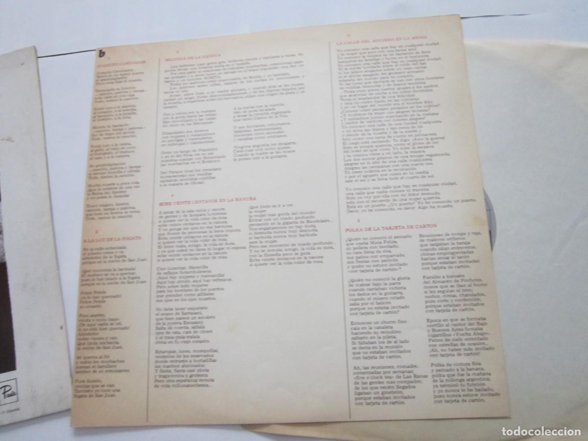 Discos de vinilo: CUARTETO CEDR&Oacute;N INTERPRETA A RAUL GONZ&Aacute;LEZ TU&Ntilde;&Oacute;N. PACO IBA&Ntilde;EZ INTERPRETA A PABLO NERUDA LP INSERT - Foto 3