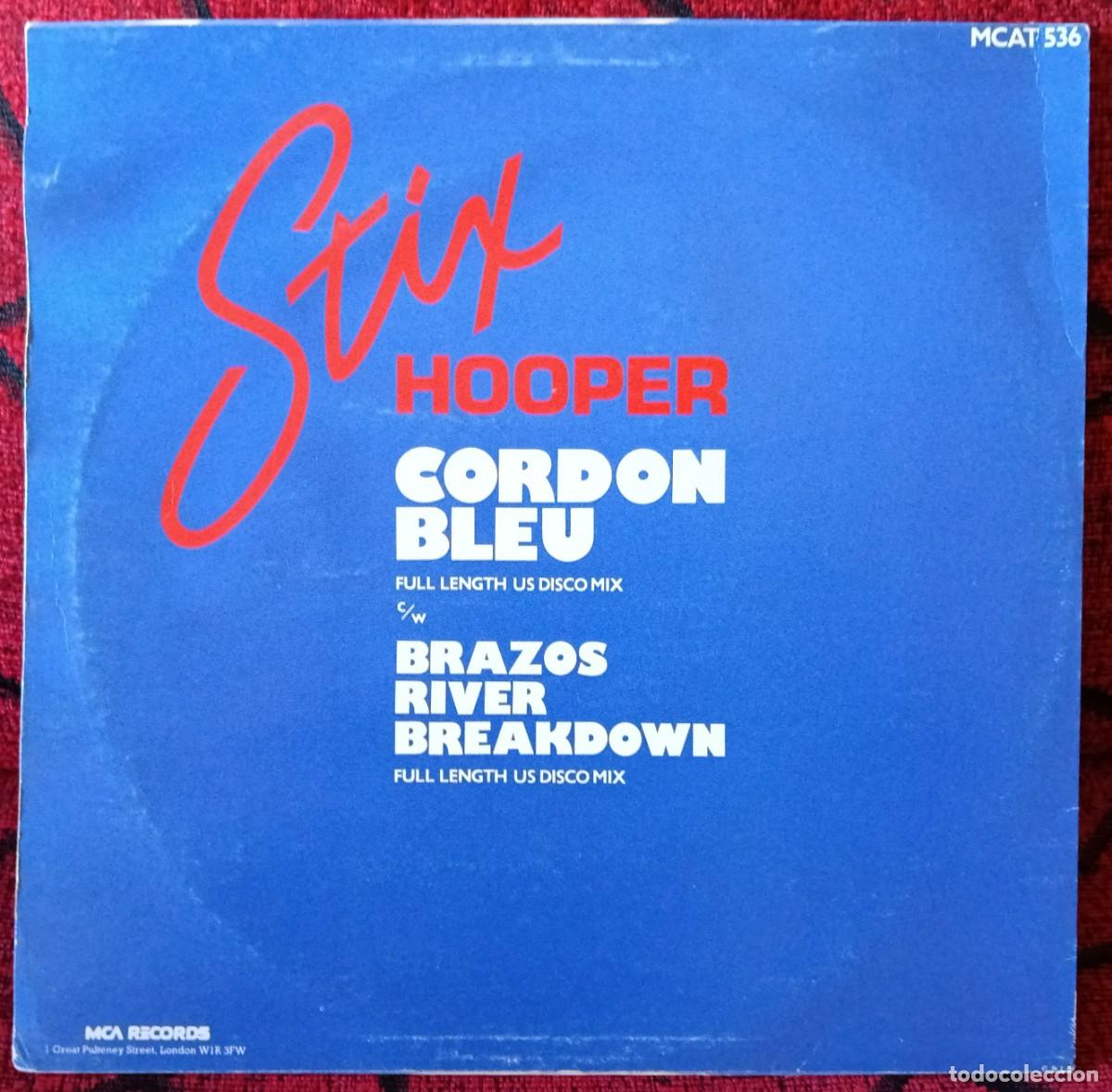Discos de vinilo: STIX HOOPER ** Cordon Bleu ** MAXI SINGLE VINILO 1979 UK - Foto 2