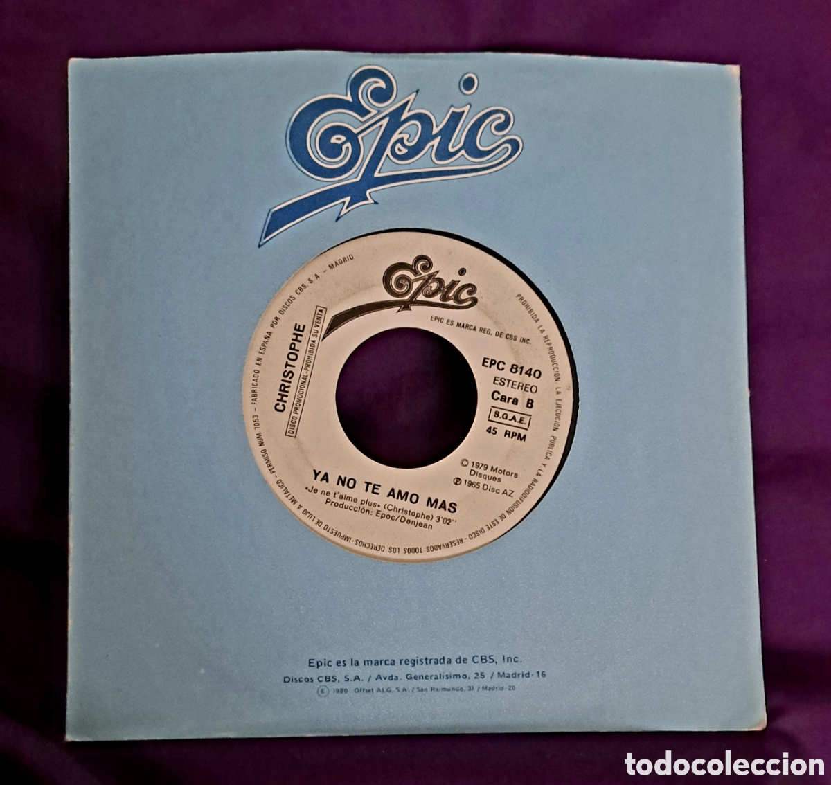 Discos de vinilo: CHRISTOPHE ALINE.... - Foto 1