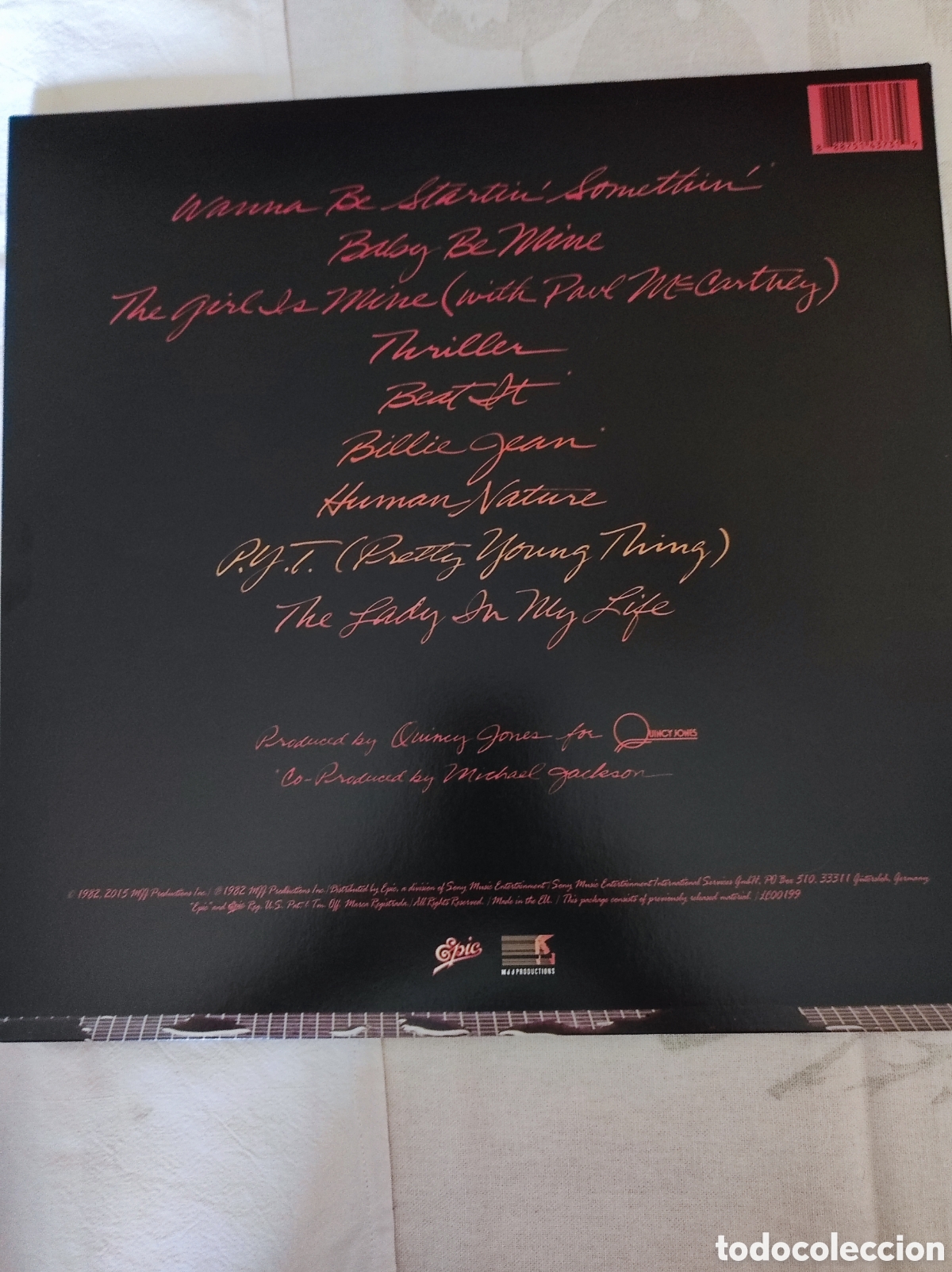 Discos de vinilo: MICHAEL JACKSON - THRILLER - Foto 2