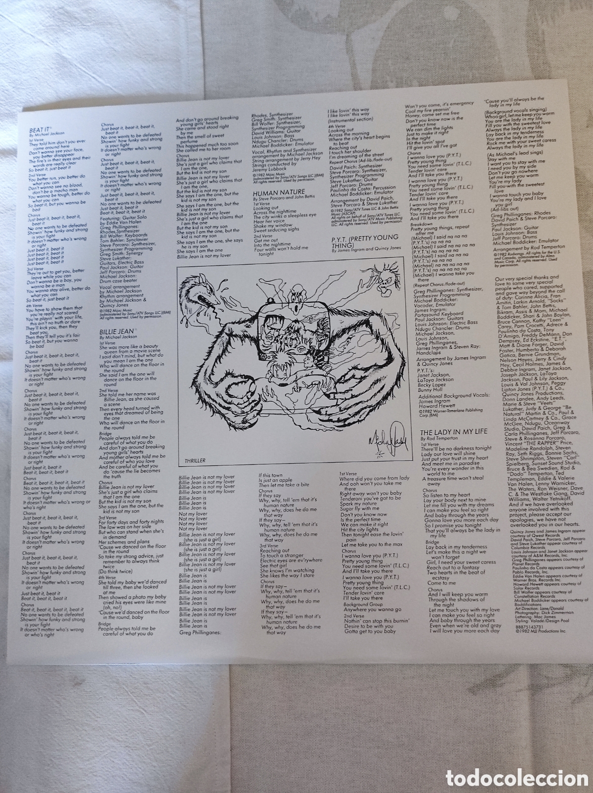 Discos de vinilo: MICHAEL JACKSON - THRILLER - Foto 4