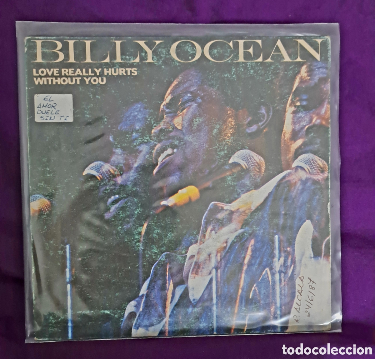 Discos de vinilo: BILLY OCEAN LOVE REALLY HURSTS - Foto 1