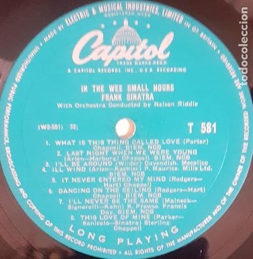 Discos de vinilo: In the Wee Small Hours - Frank Sinatra, Orchestra Nelson Riddle - Foto 3