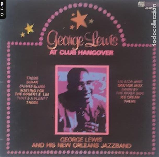 Discos de vinilo: George Lewis at Club Hangover - George Lewis & his New Orleans Jazzband