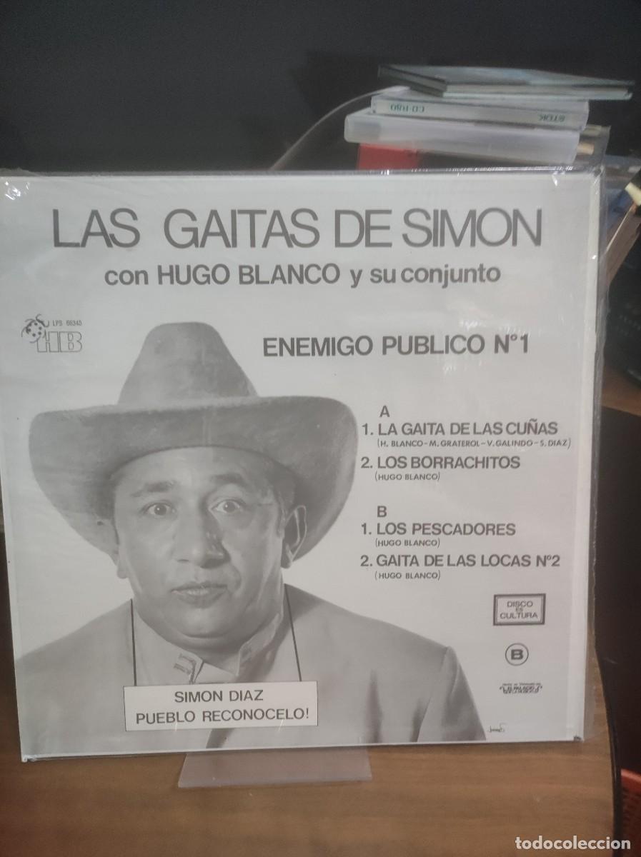 Discos de vinilo: Las Gaitas de Sim&oacute;n Sim&oacute;n D&iacute;az con Hugo Blanco SIN ABRIR - Foto 2