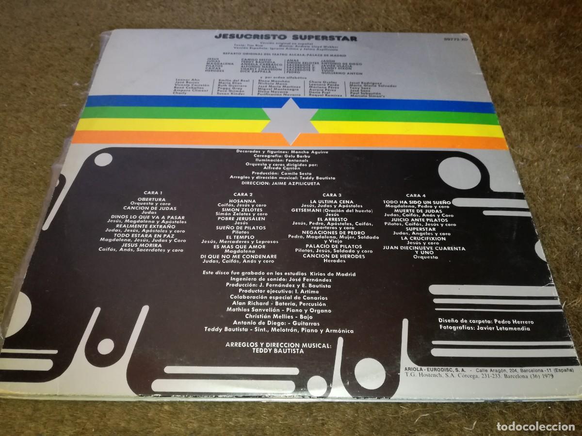 Discos de vinilo: JESUCRISTO SUPERSTAR-VERSION ORIGINAL EN ESPA&Ntilde;OL-DOBLE LP CON LIBRETO - Foto 2