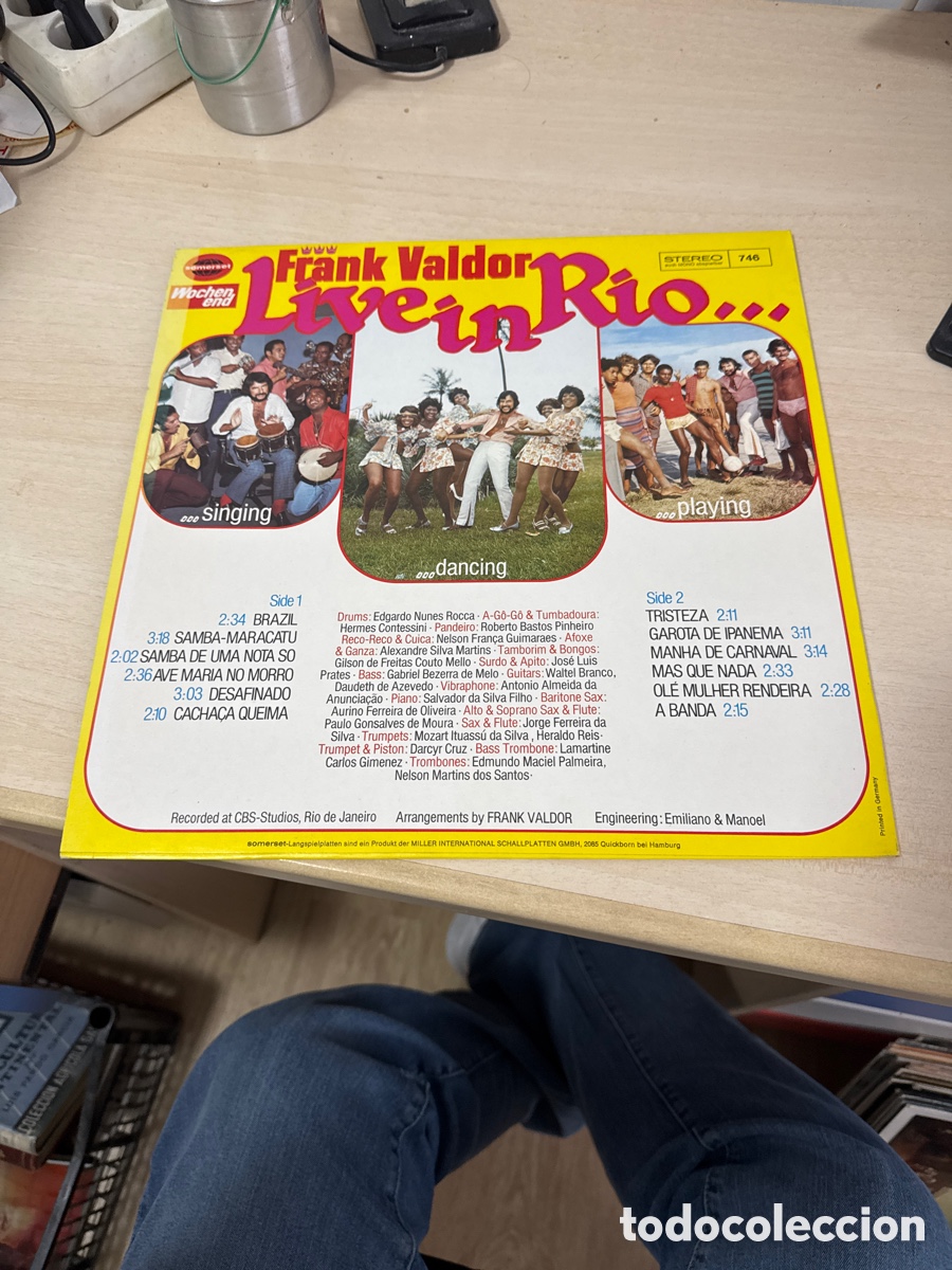 Discos de vinilo: DISCO VINILO FRANK VALDOR LIVE IN RIO - Foto 4