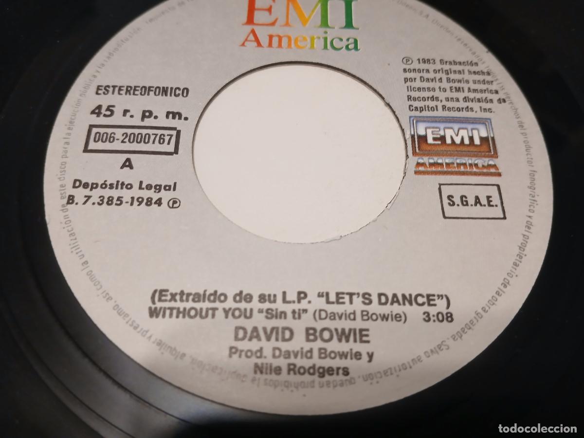 Discos de vinilo: David Bowie -Without you- (1984) single - Foto 2
