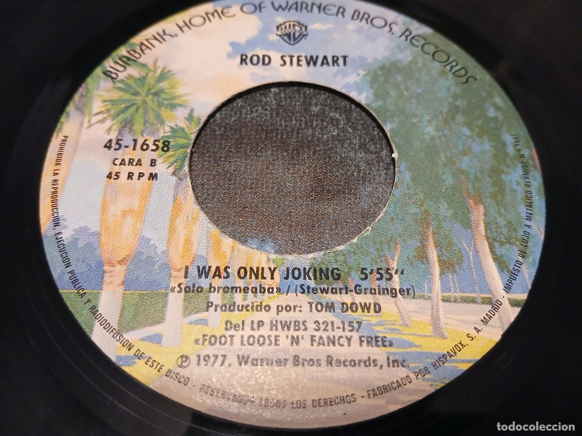 Discos de vinilo: Rod Stewart -Hot legs- (1978) single - Foto 3