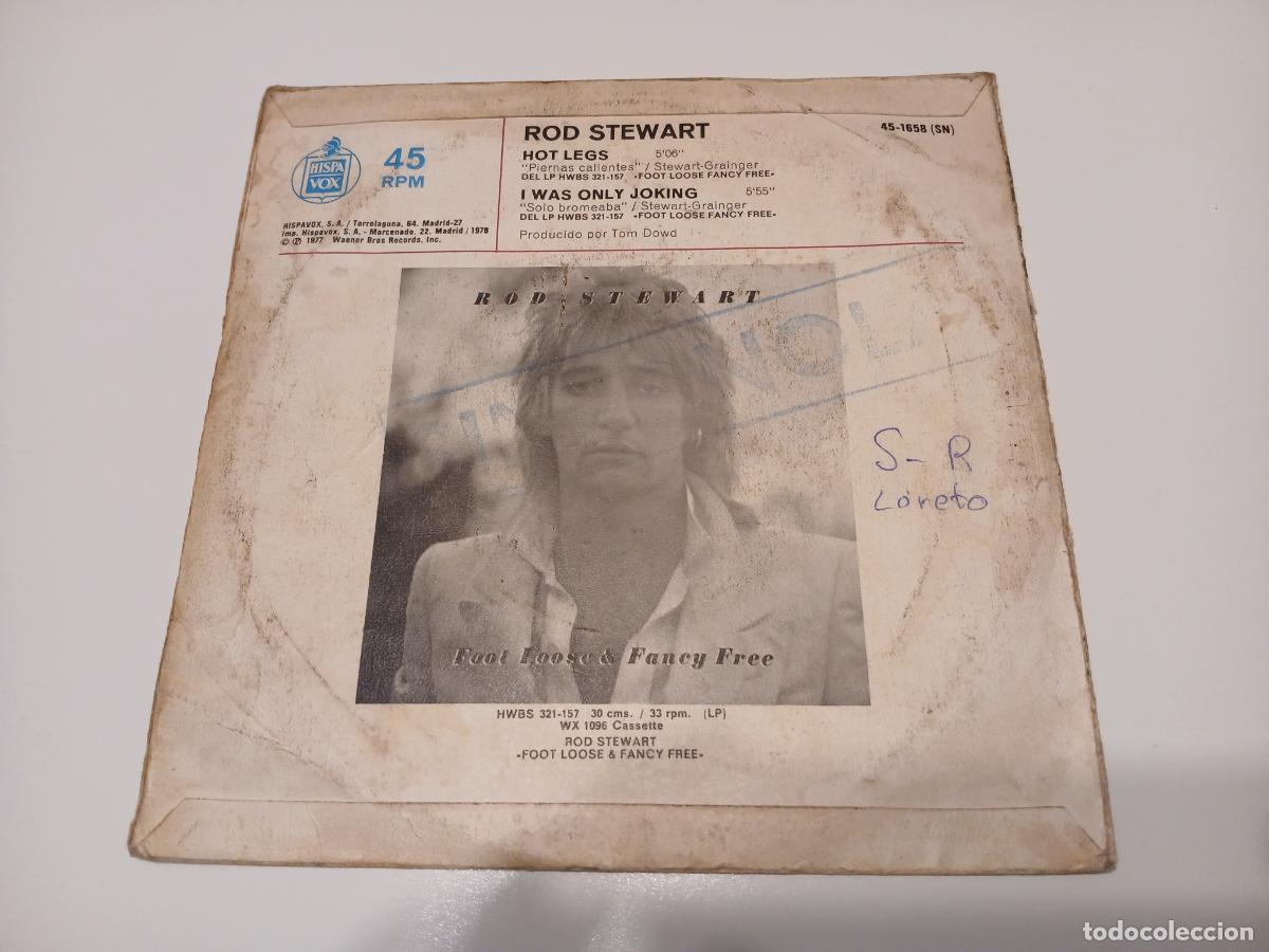 Discos de vinilo: Rod Stewart -Hot legs- (1978) single - Foto 5