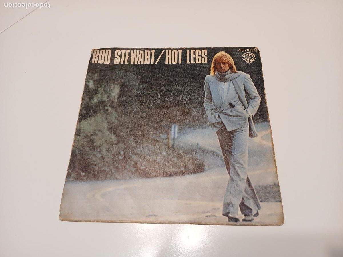 Discos de vinilo: Rod Stewart -Hot legs- (1978) single - Foto 1