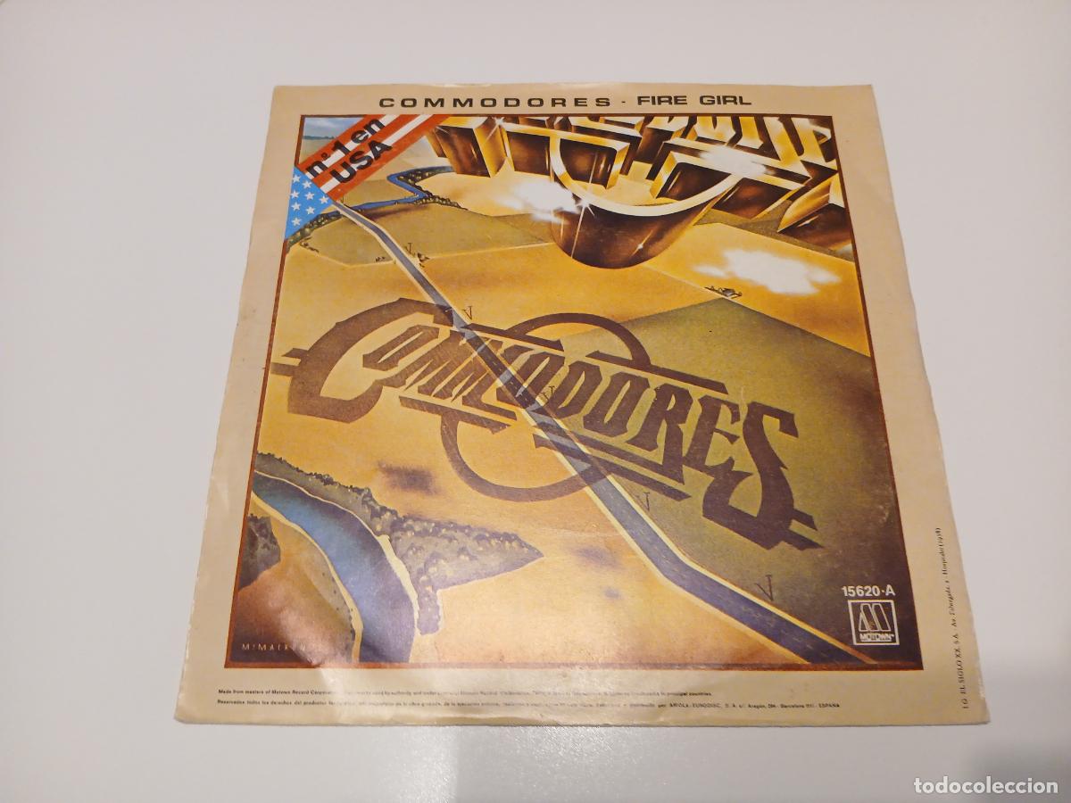 Discos de vinilo: Commodores -Three times a lady / Fire girl- (1978) single - Foto 5