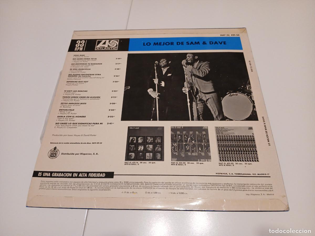 Discos de vinilo: Sam & Dave -Lo mejor de Sam & Dave- (1968) LP disco vinilo - Foto 5