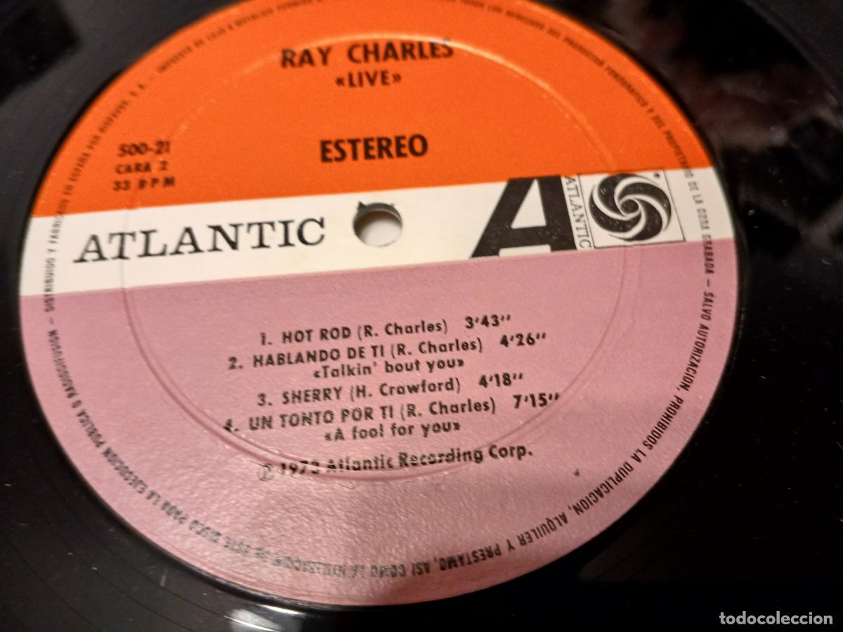 Discos de vinilo: Doble vinilo de Ray Charles -Live- (1973) LP disco vinilo - Foto 6