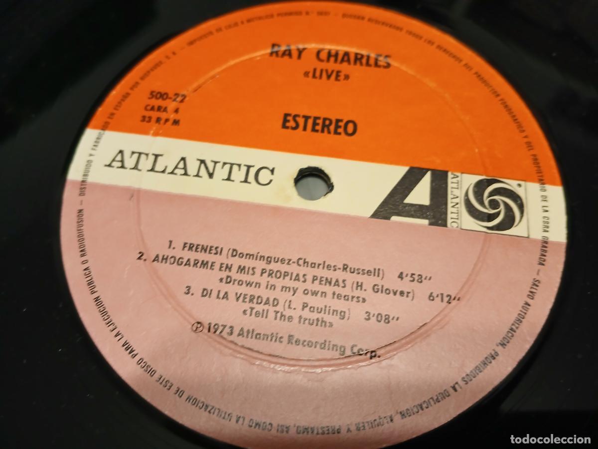 Discos de vinilo: Doble vinilo de Ray Charles -Live- (1973) LP disco vinilo - Foto 7