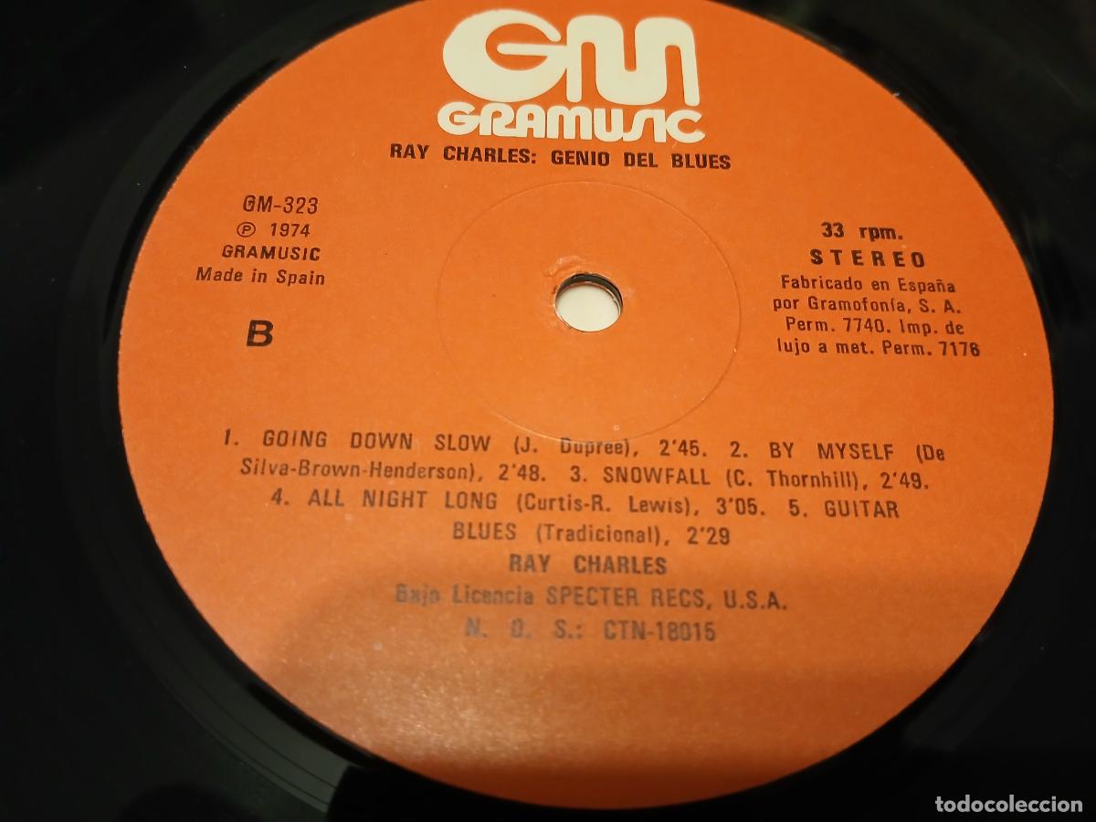 Discos de vinilo: Ray Charles -Genio del blues- LP disco vinilo - Foto 5