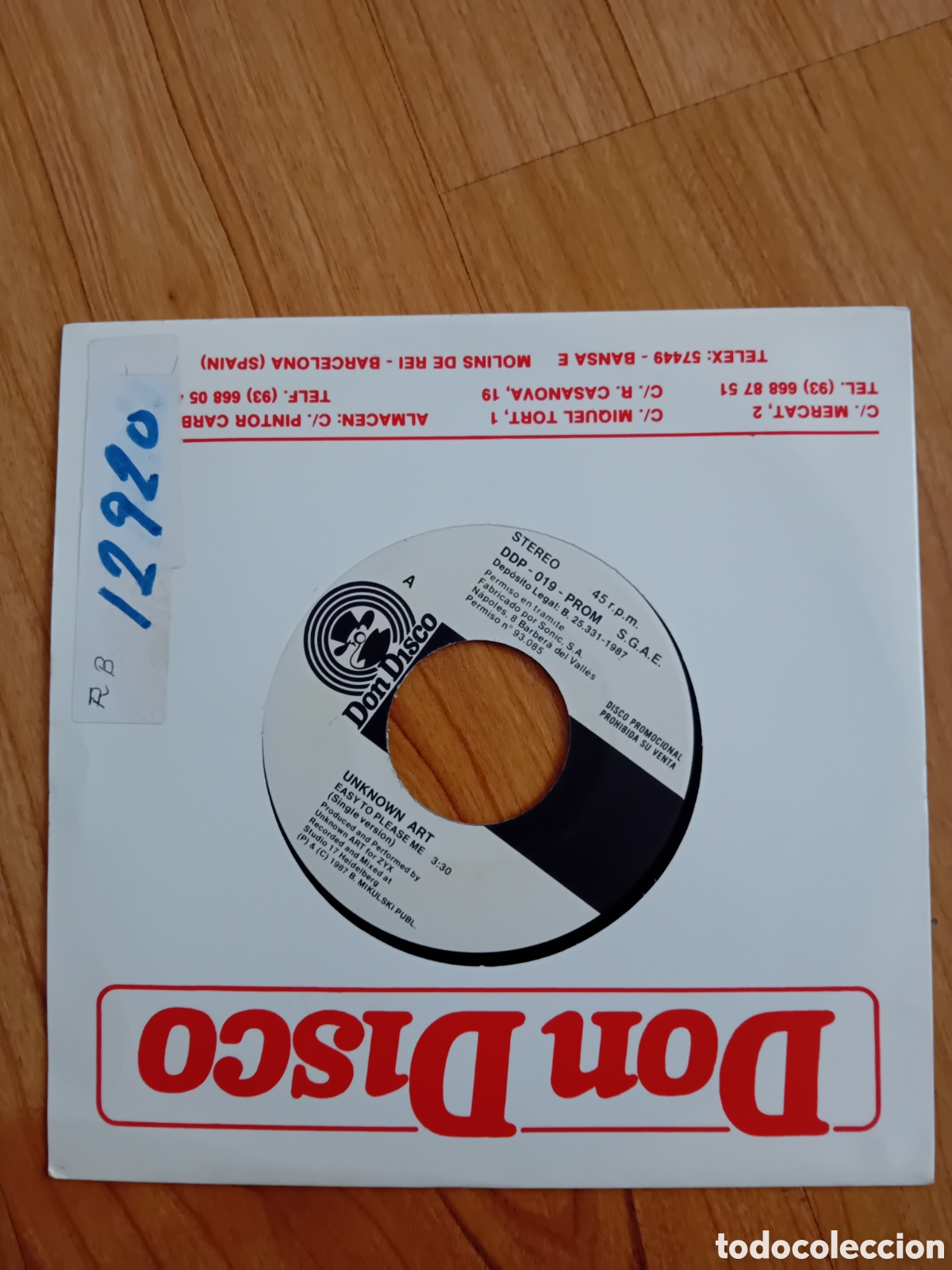 Discos de vinilo: UNKNOWN ART. EASY TO PLEASE ME - Foto 1