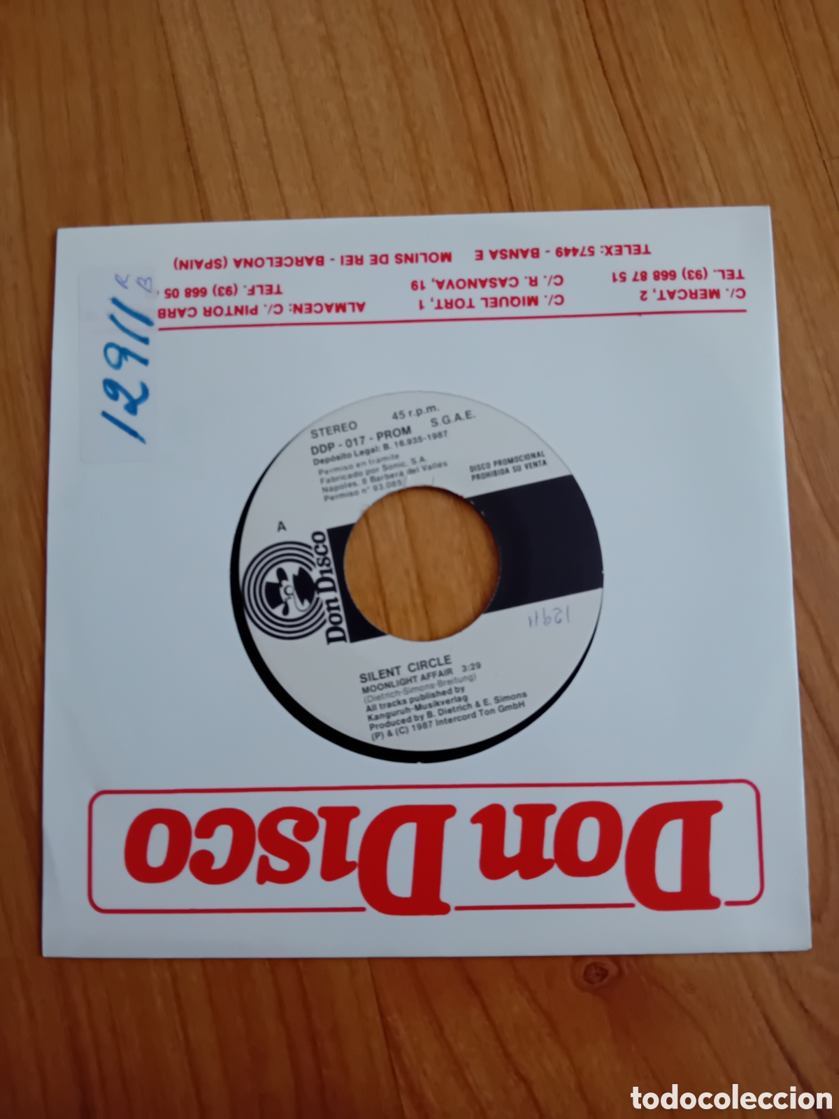 Discos de vinilo: SILENT CIRCLE. MOONLIGHT AFFAIR - Foto 1