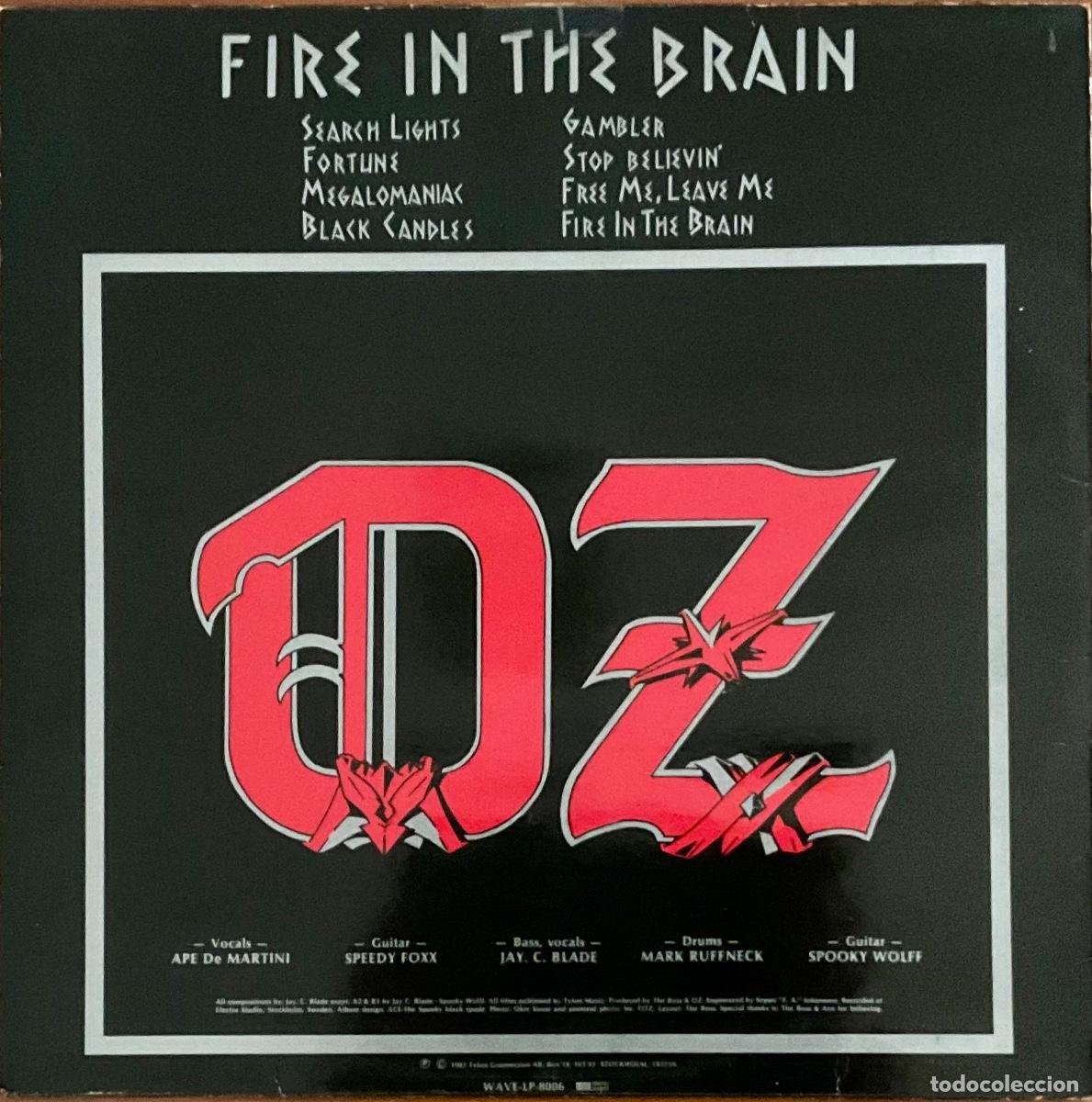 Discos de vinilo: OZ - FIRE IN THE BRAIN - Foto 2