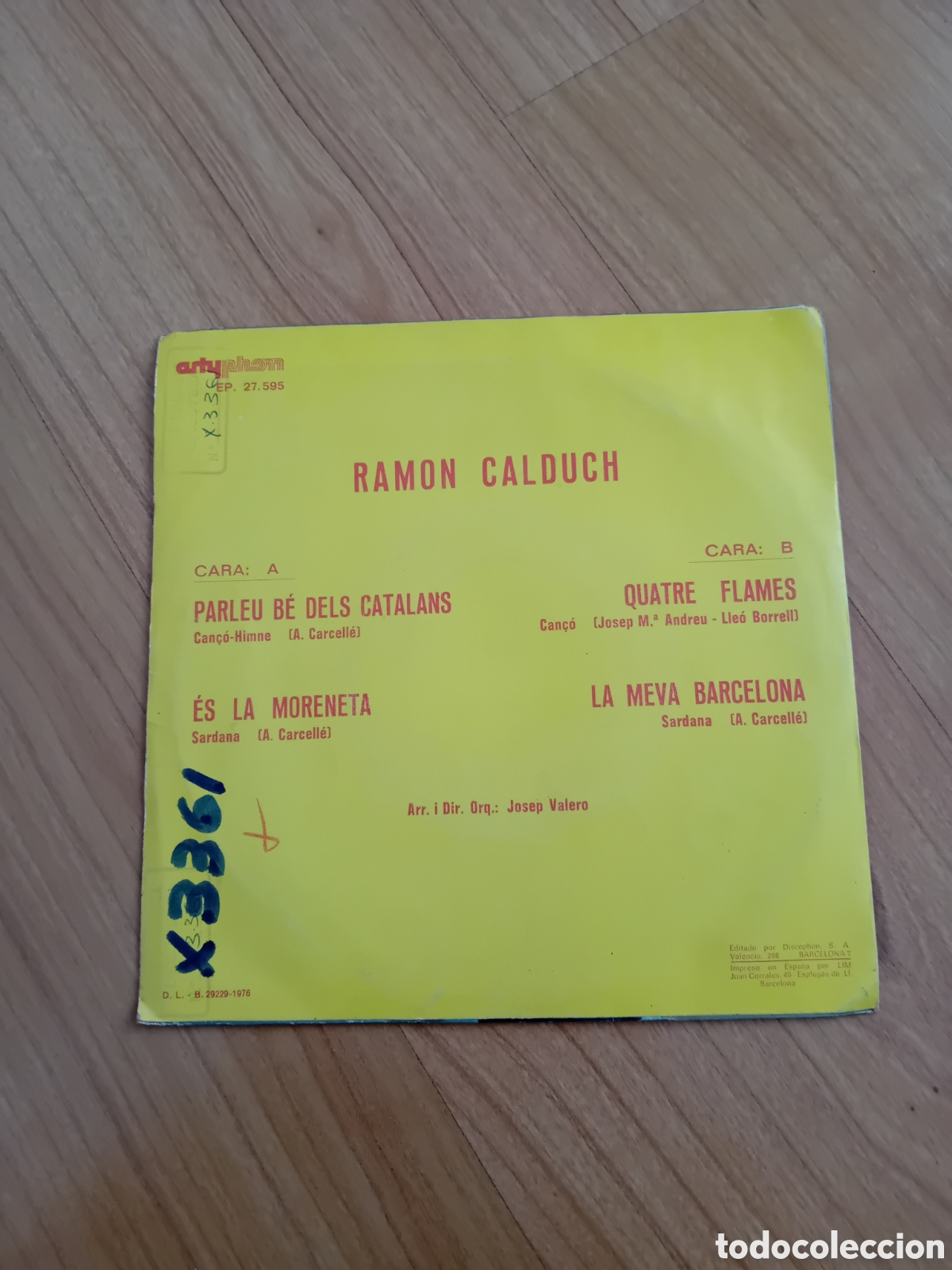 Discos de vinilo: RAMON CALDUCH. PARLEU BE DELS CATALANS - Foto 2