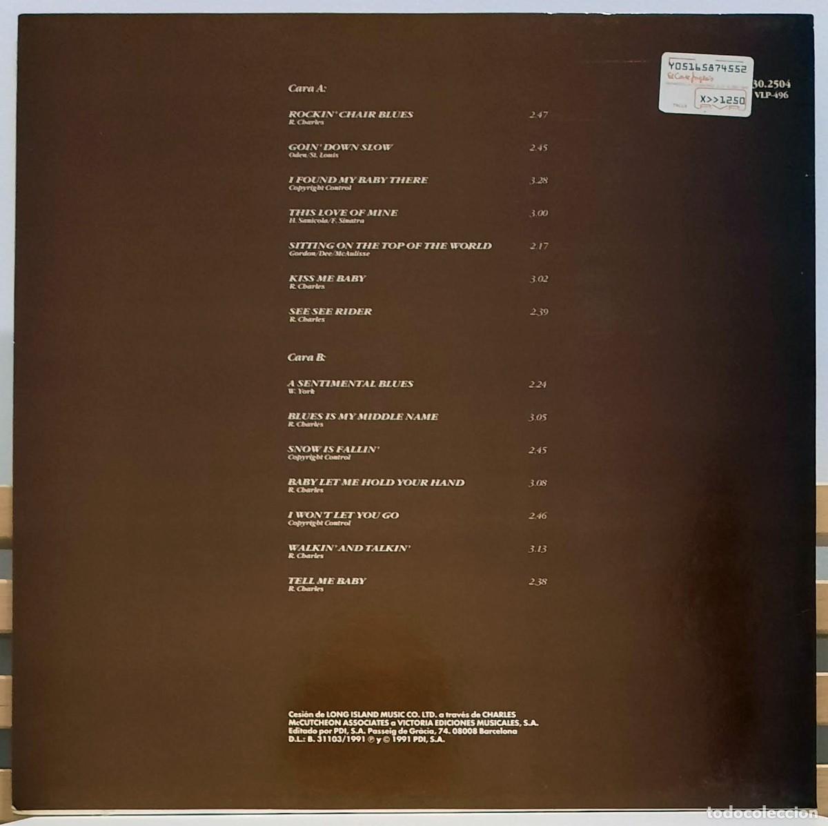 Discos de vinilo: RAY CHARLES &middot;&middot;&middot; Me Llaman Blues - (LP) - Foto 2