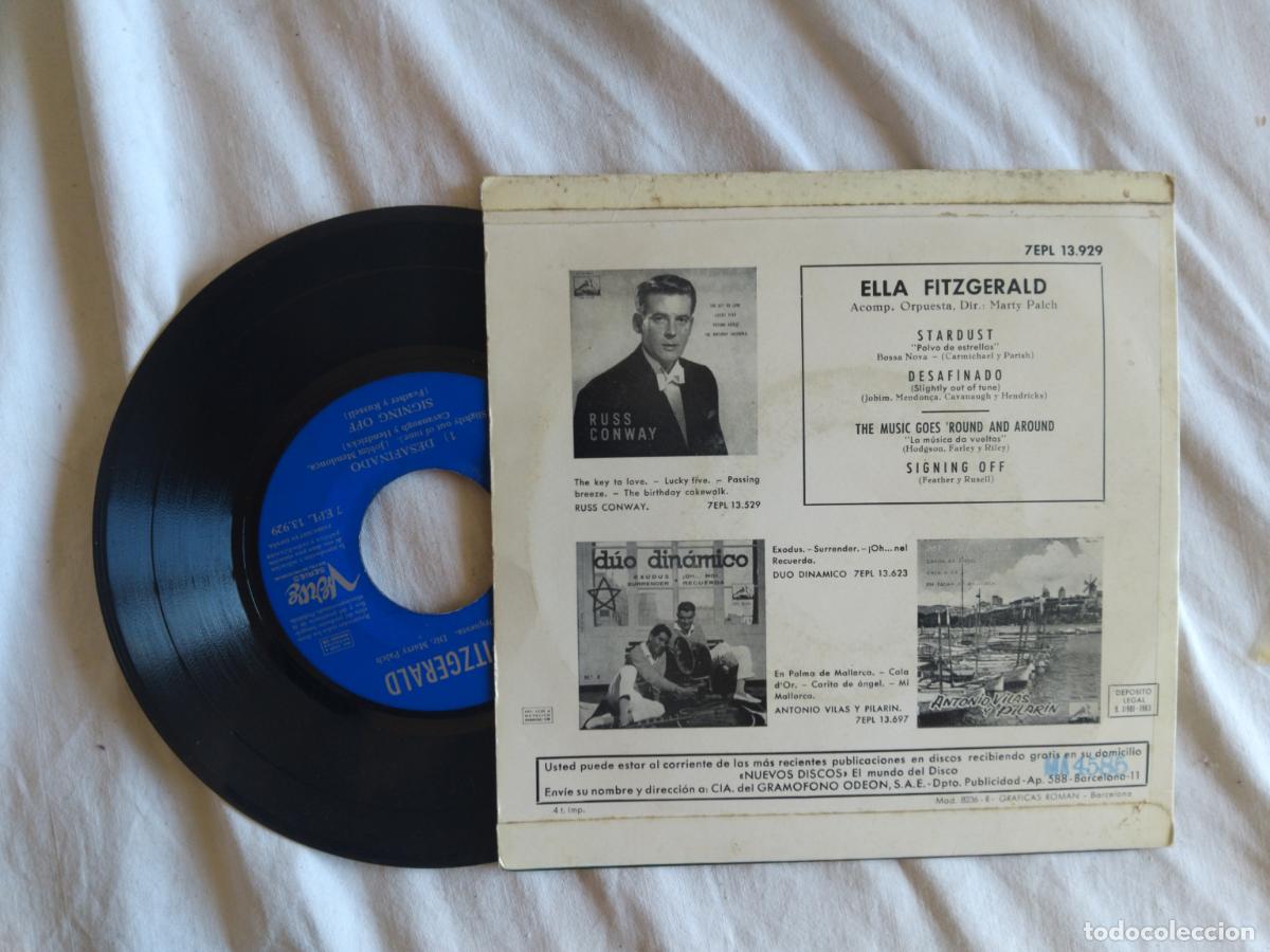Discos de vinilo: ELLA FITZGERALD. STARDUST + 3. EP ODEON 1963. - Foto 2
