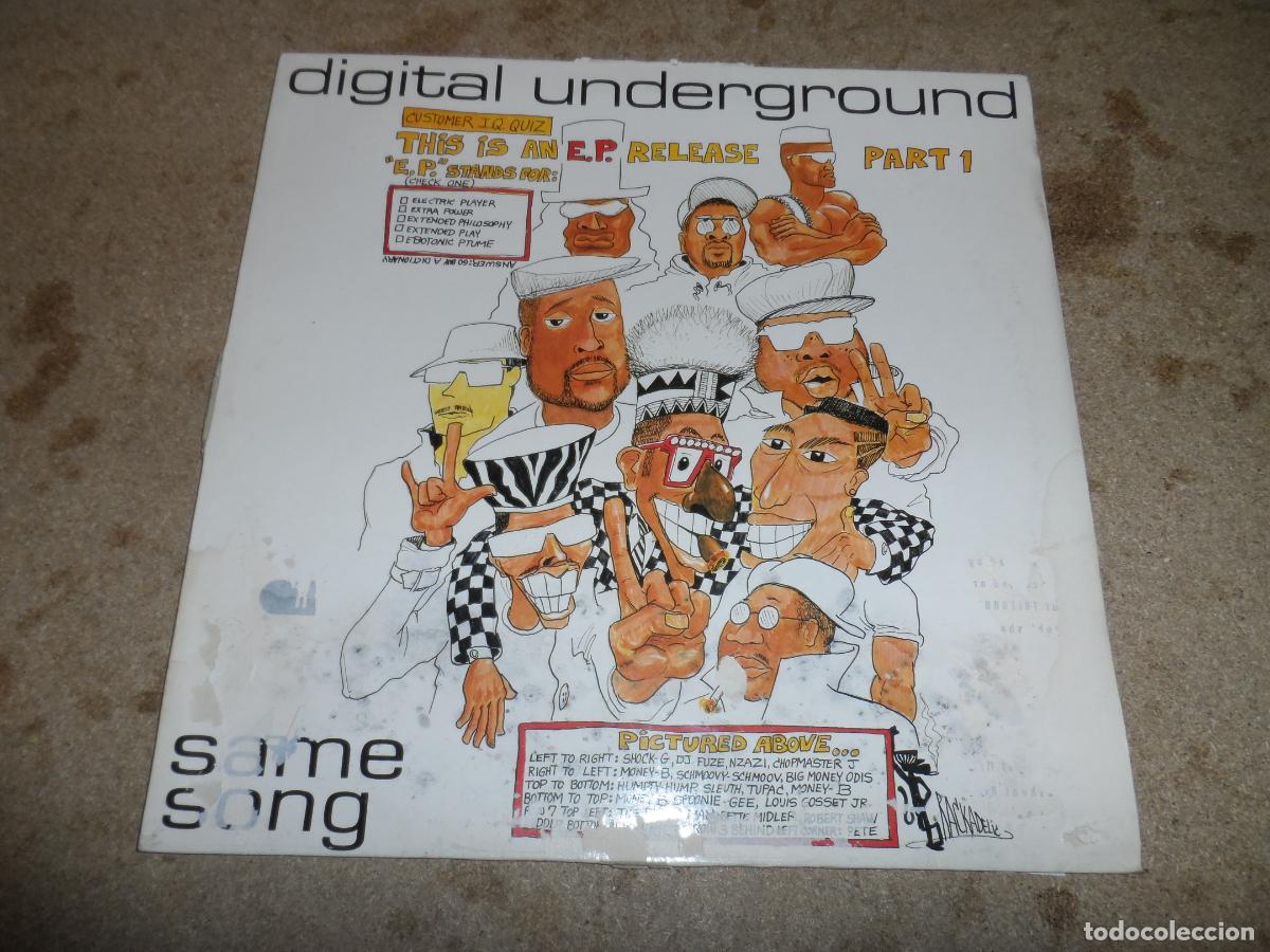 Discos de vinilo: Digital Underground &ndash; Same Song (This Is An E.P. Release Part 1) (UK 1991) - Foto 1