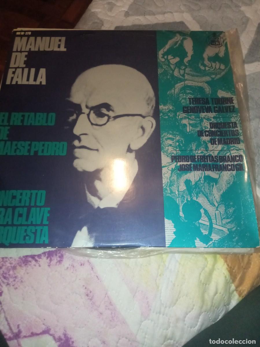 Discos de vinilo: Manuel de Falla. El retablo... - Foto 1