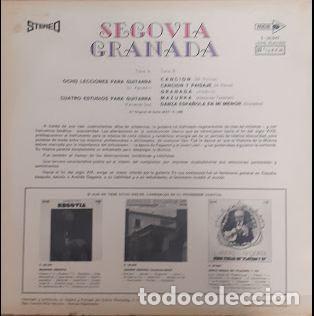Discos de vinilo: Segovia Granada - Andr&eacute;s Segovia - Foto 2
