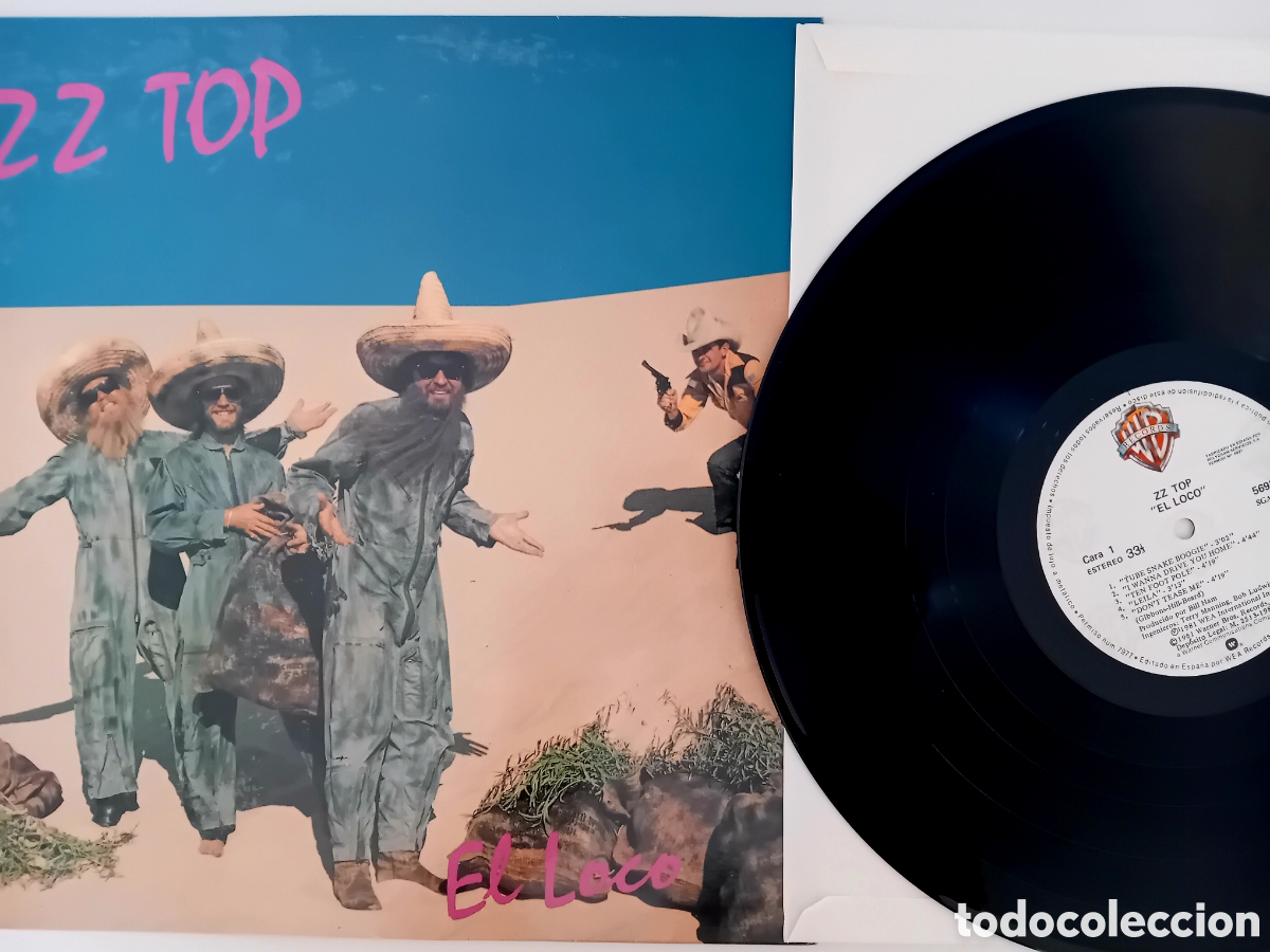 Discos de vinilo: ZZ TOP. EL LOCO. SPAIN 1986 - Foto 3