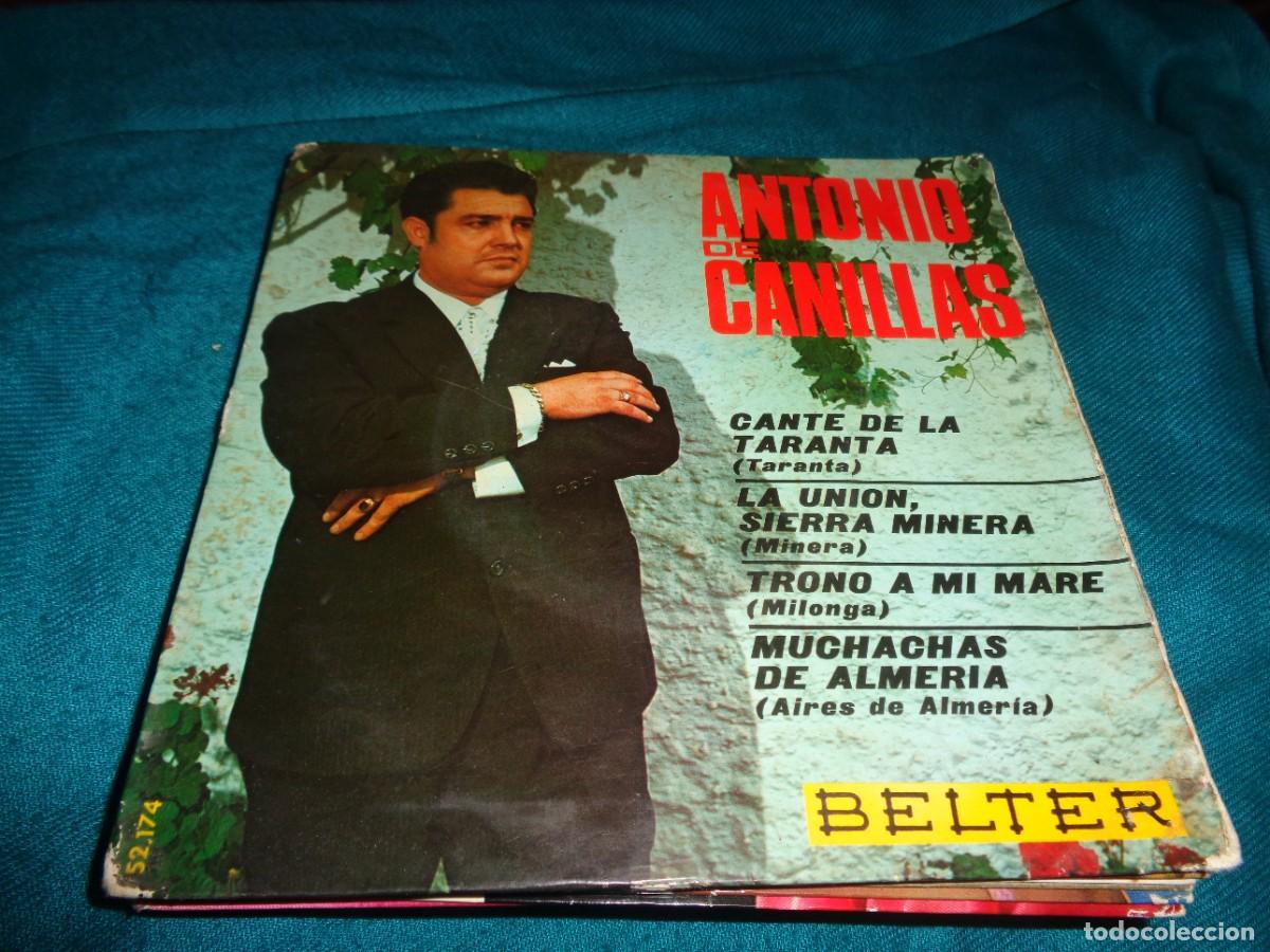 Discos de vinilo: ANTONIO DE CANILLAS. CANTE DE LA TARANTA + 3 EP. BELTER, 1968 - Foto 1