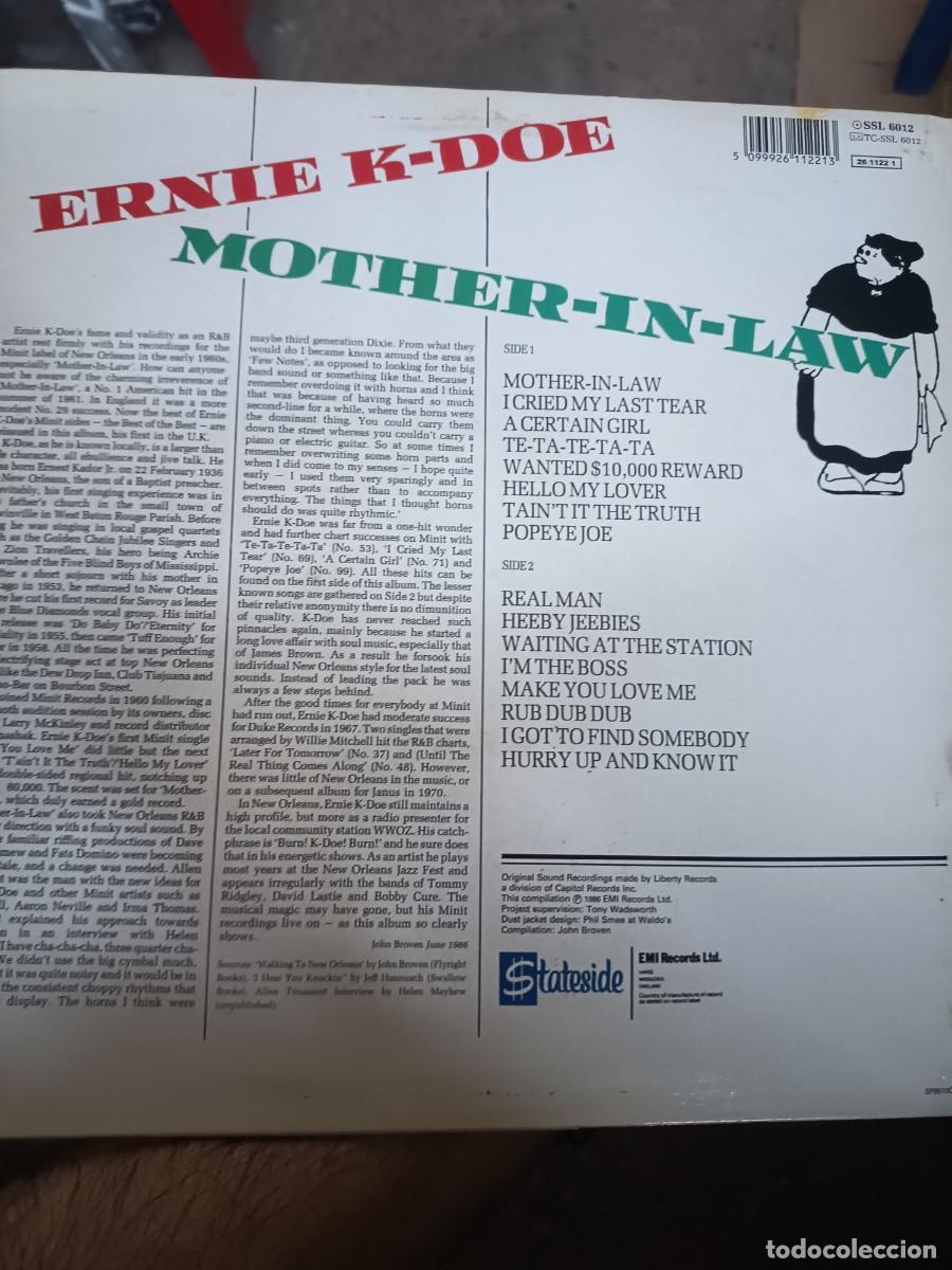 Discos de vinilo: LOTE 314, LP ERNIE K- DOE - Foto 2