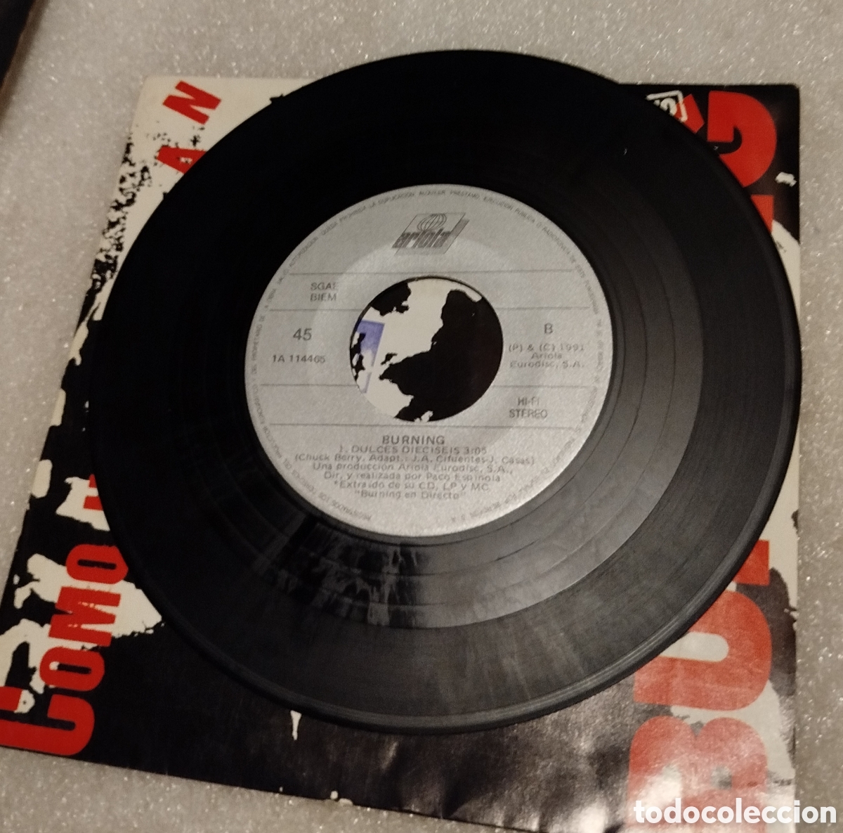 Discos de vinilo: Burning - como un huracan - Foto 2