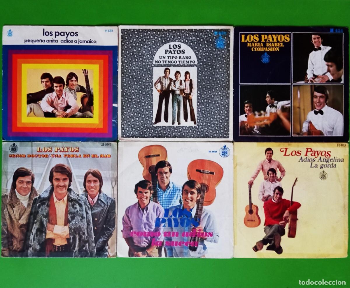 Discos de vinilo: Lote de 6 Singles de LOS PAYOS - Foto 1