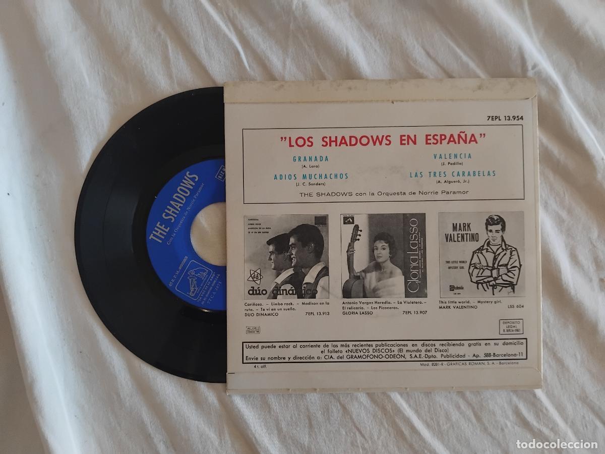Discos de vinilo: THE SHADOWS EN ESPA&Ntilde;A. GRANADA + 3. EP EMI ODEON 1963. - Foto 2