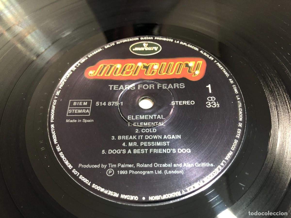 Discos de vinilo: Tears For Fears Elemental LP Spain - Foto 6