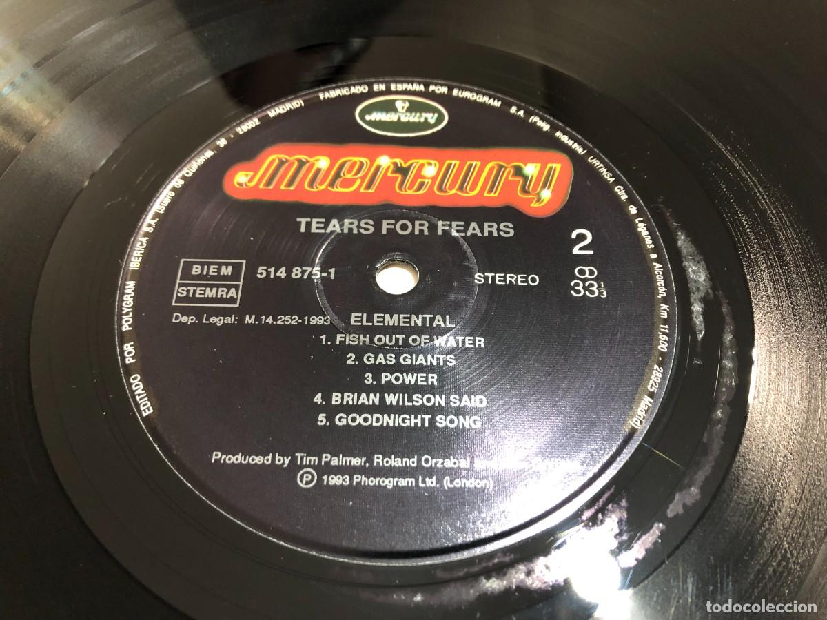 Discos de vinilo: Tears For Fears Elemental LP Spain - Foto 7