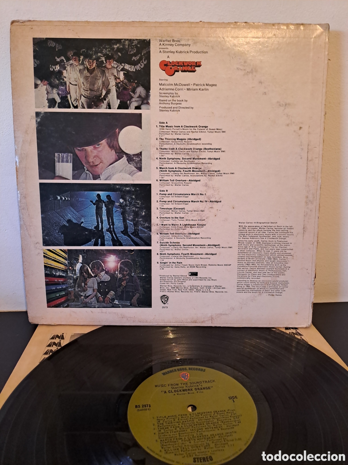 Discos de vinilo: Stanley Kubricks A Clockwork Orange - WARNER BROS. RECORDS, LP, US. B.4 - Foto 2