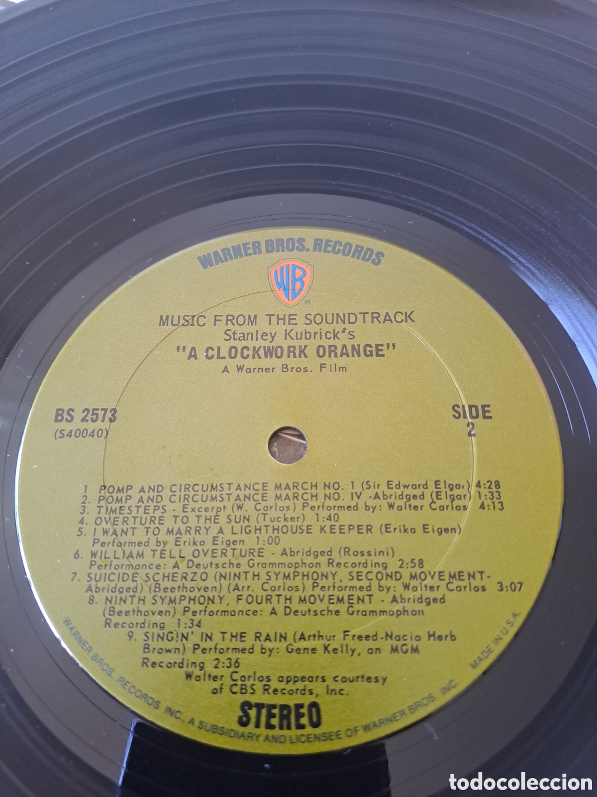 Discos de vinilo: Stanley Kubricks A Clockwork Orange - WARNER BROS. RECORDS, LP, US. B.4 - Foto 4