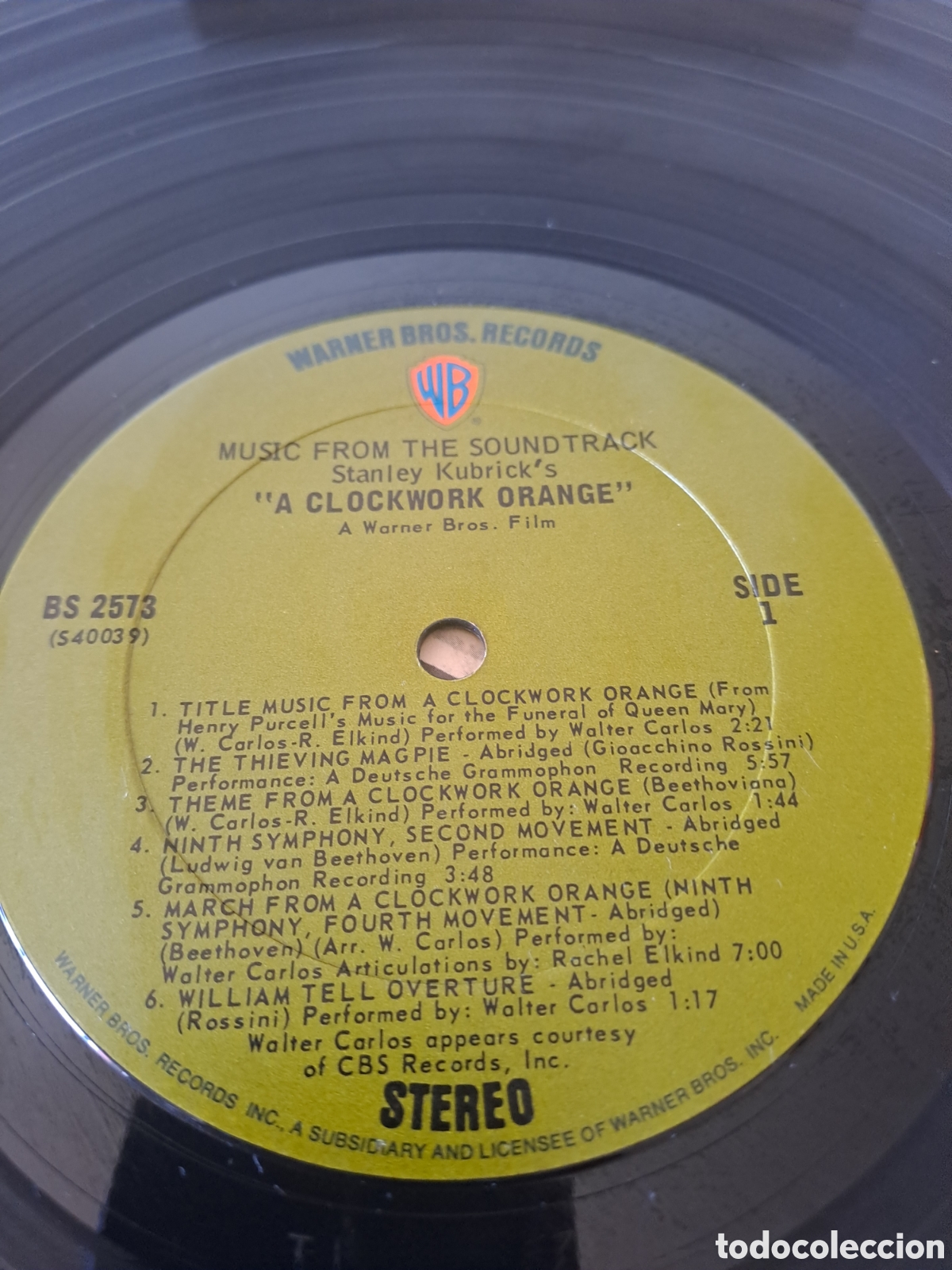 Discos de vinilo: Stanley Kubricks A Clockwork Orange - WARNER BROS. RECORDS, LP, US. B.4 - Foto 5