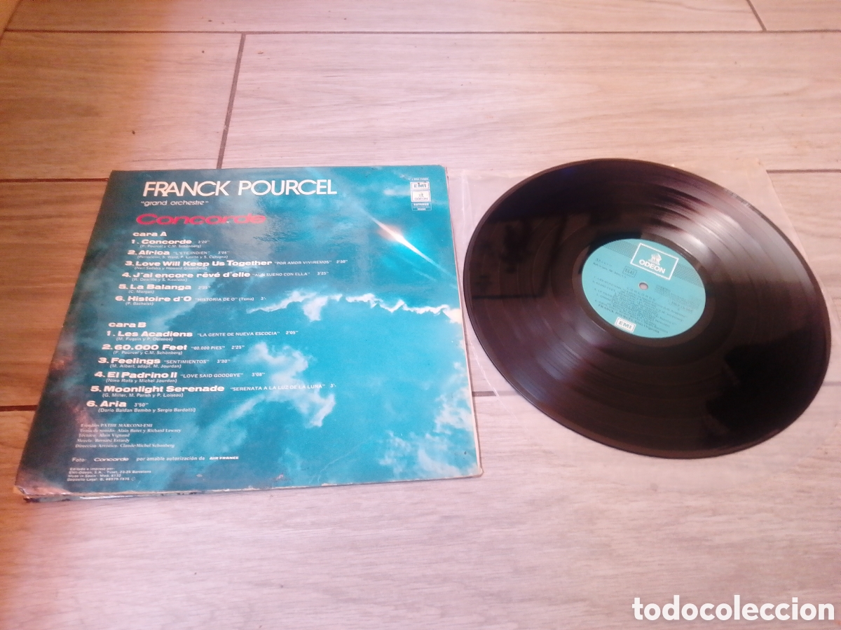 Discos de vinilo: FRANK POURCEL - CONCORDE - SPAIN - ODEON - L - - Foto 2