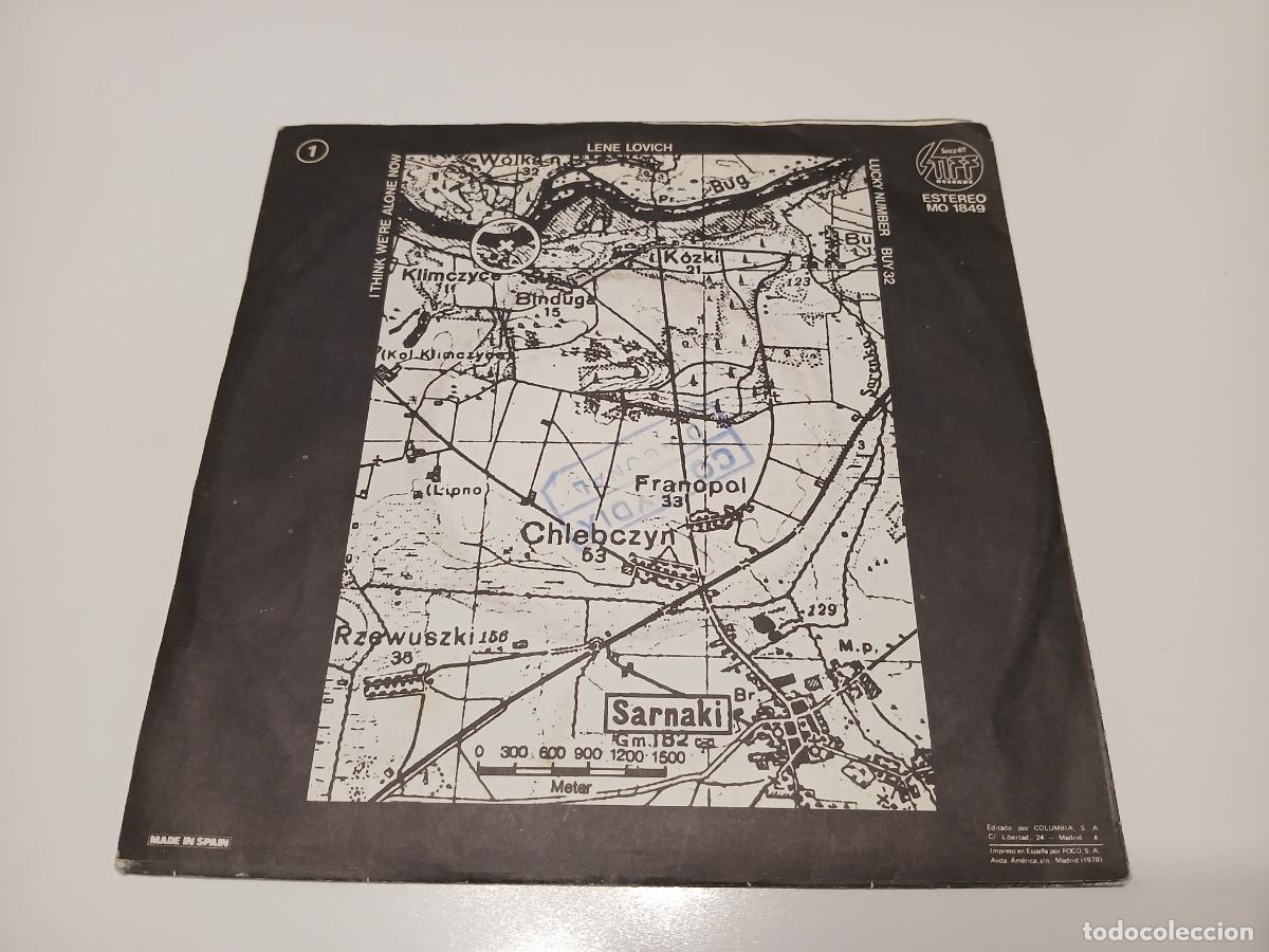 Discos de vinilo: Lene Lovich -I think were alone now- (1979) single - Foto 2