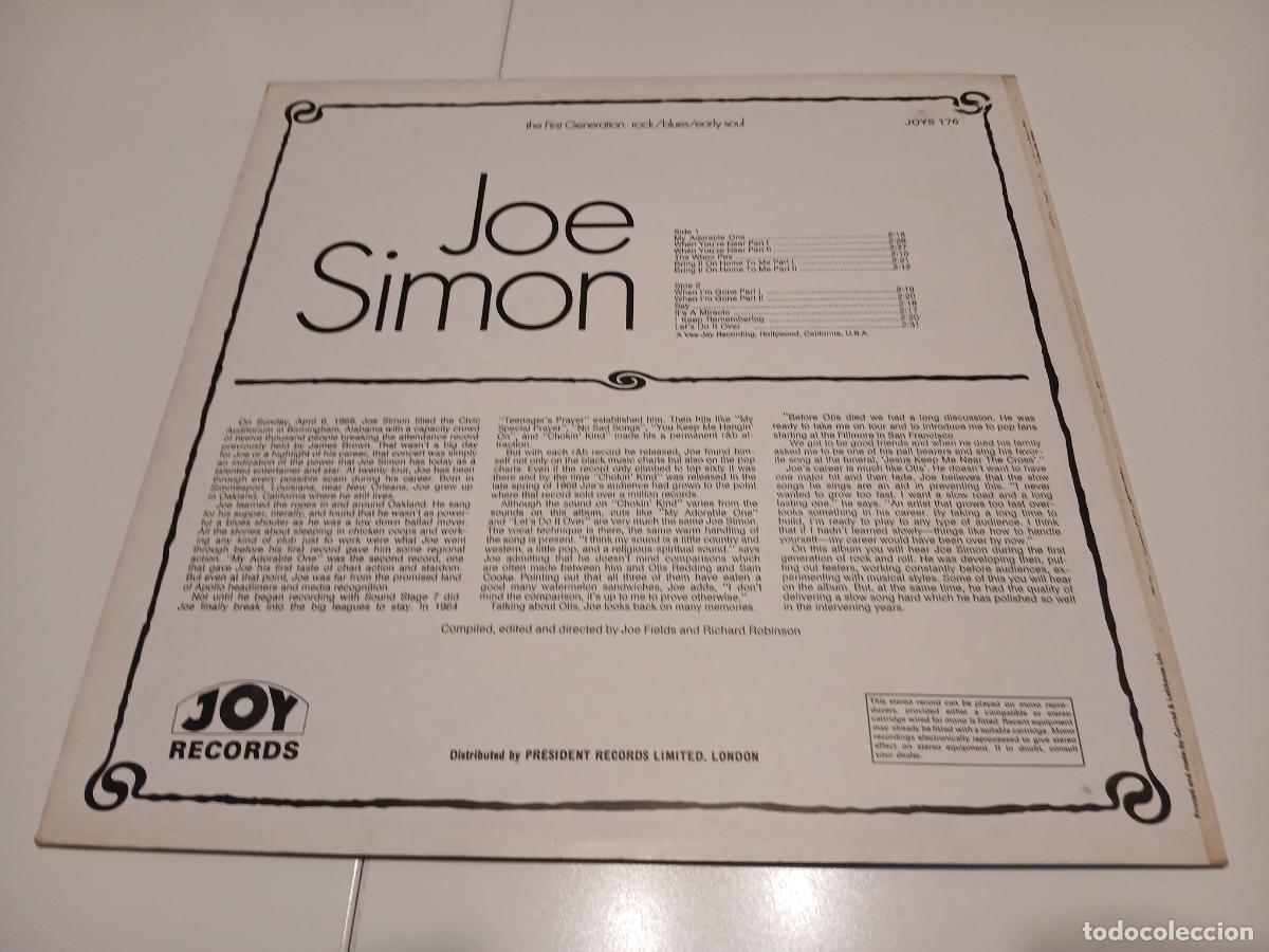 Discos de vinilo: Joe Simon -Joe Simon- LP disco vinilo - Foto 2
