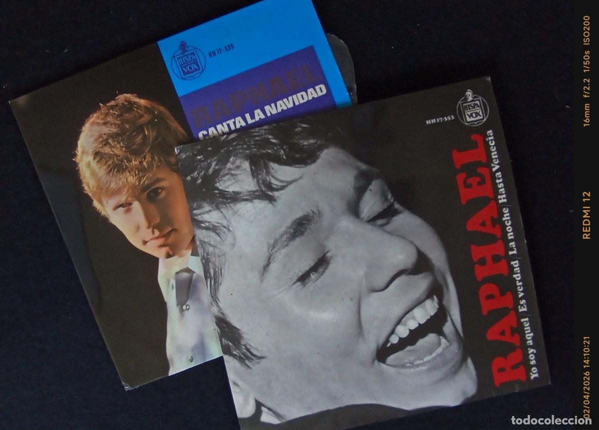 Discos de vinilo: Vinilos EP Raphael | Yo soy aquel+Canta la Navidad - Foto 1